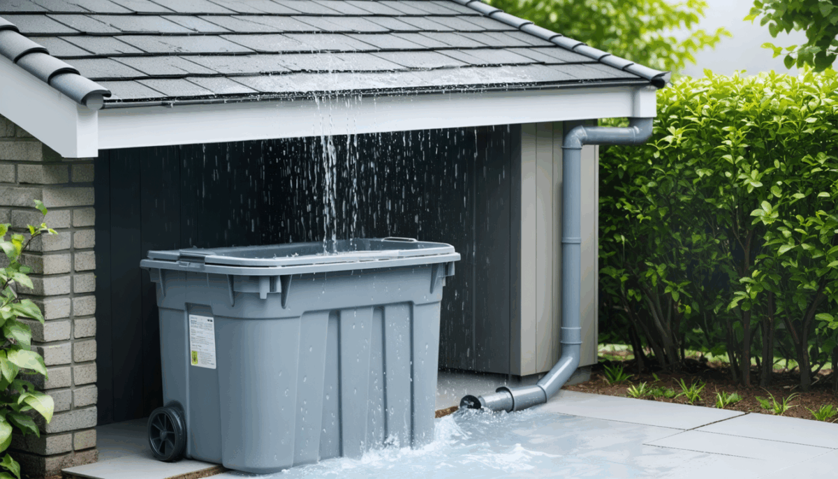 apprenez à fabriquer un système simple et économique de récupération d'eau de pluie en utilisant une poubelle. idéal pour économiser l'eau et contribuer à l'écologie chez vous.