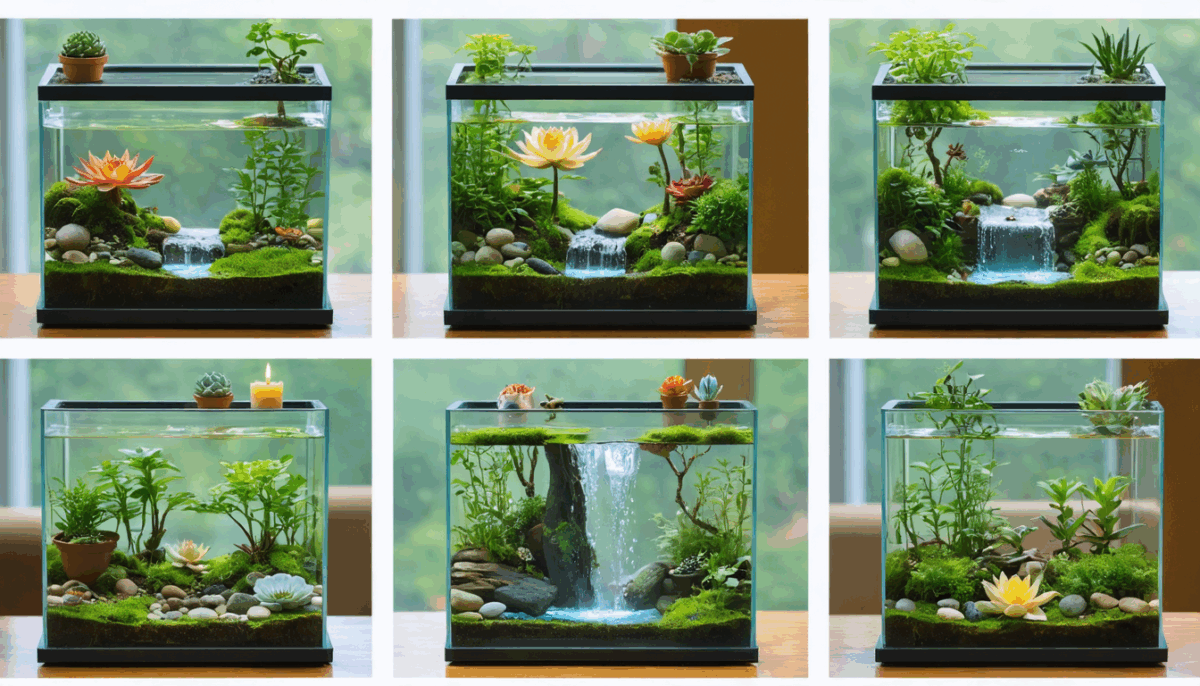 découvrez des façons créatives et originales pour transformer un aquarium vide en un élément déco unique et plein de vie.