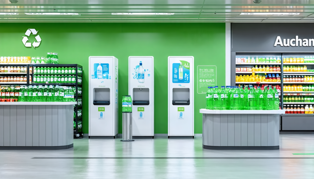 découvrez combien auchan vous rembourse pour la reprise de vos bouteilles en plastique et contribuez au recyclage écologique.